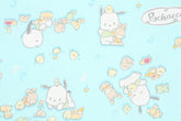 Sanrio Pochacco Picnic Oxford Fabric printed in Japan by the Half Yard
